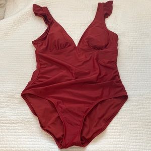 Kona Sol size large one piece bathing suit